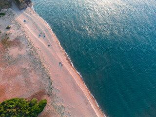 Sea Aerial view, Top view,amazing nature background. color of the water and beautifully...