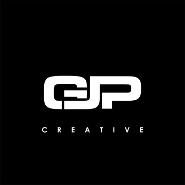 GJP Letter Initial Logo Design Template Vector Illustration