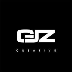 GJZ Letter Initial Logo Design Template Vector Illustration