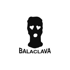 vector illustration of balaclava with concept - obrazy, fototapety, plakaty