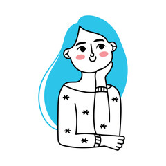 thoughtful girl design