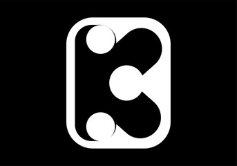 Capital letter logo initial symbol sign K