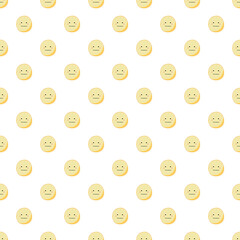 seamless pattern with yellow emotion