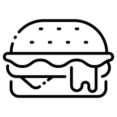 burger outline