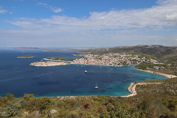 Fototapeta premium PANORAMA DI PRIMOSTEN IN CROAZIA