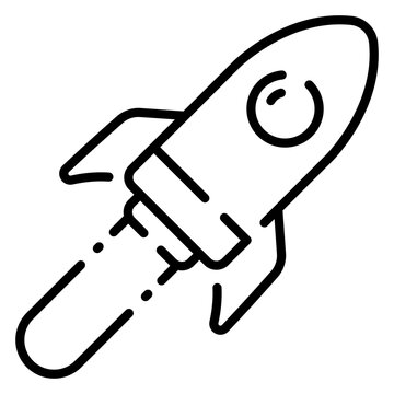 recommend clip art: rocket outline icon