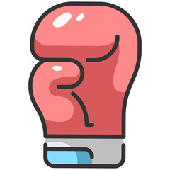 fight punch boxing outline icon