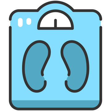weight scale outline icon
