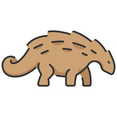 nodosaurus line color icon