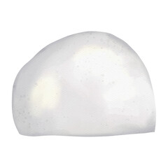 Watercolor snow cap, Digital paint watercolor illustration