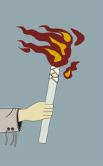 Hand with Torch
