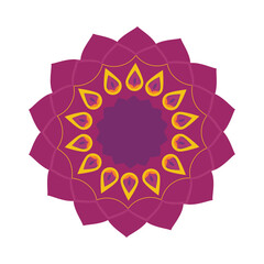 purple rangoli icon