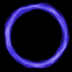 fire smoke circle flame blue purple