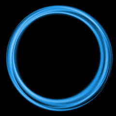 ring light speed blue eclipse circle