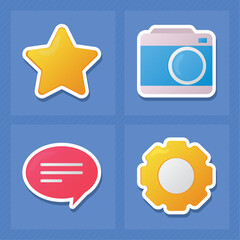 social media icon set