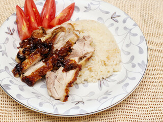 カオマンガイ（海南鶏飯）風のチキンライス