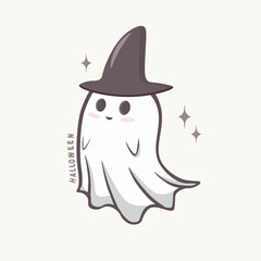 Cute Ghost Wallpaper for Halloween 
