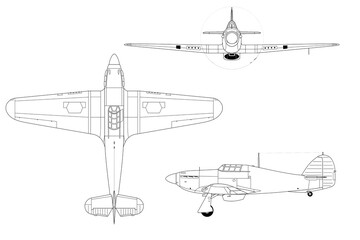 Hawker Hurricane, avi&oacute;n de combate de la segunda guerra mundial