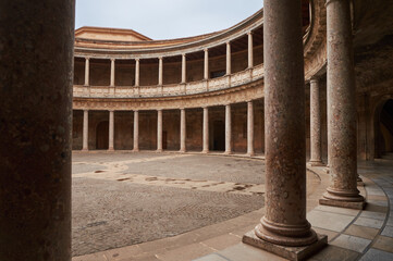 Fototapeta premium Interior of the Palace of Charles V