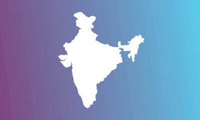 india map background with blue and purle gradient