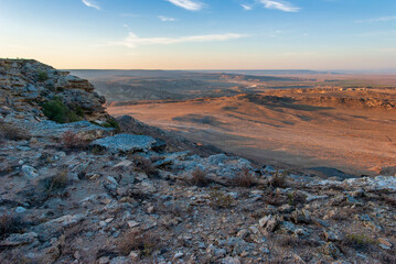 sunset in the desert