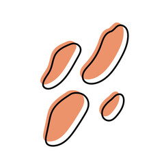 abstract modern organic shape doodle