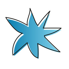 abstract modern organic shape doodle