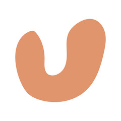 abstract modern organic shape doodle