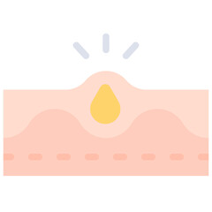 Acne icon. Flat design. For presentation.