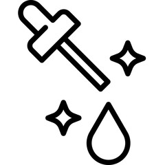 Serum icon. Outline design. For presentation.