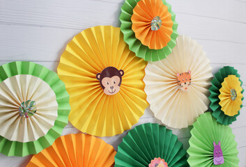 Obraz premium paper flowers for holiday decor