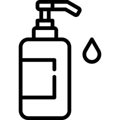 Cleansing icon. Outline design. For presentation.