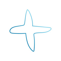 abstract modern organic shape doodle