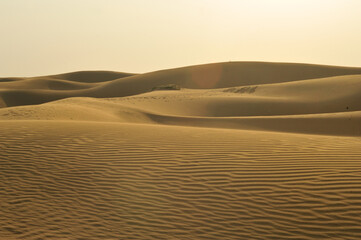 Fototapeta na wymiar Scenic view of Jaisalmer desert in India. 