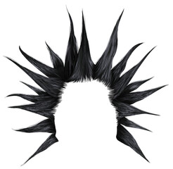 shaggy man hairstyle black colour.
beauty style.high hair styling .