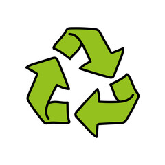 earth day go green doodle