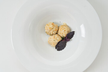 white fish appetizer