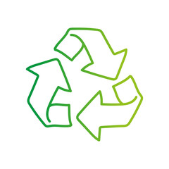 earth day go green gradient doodle