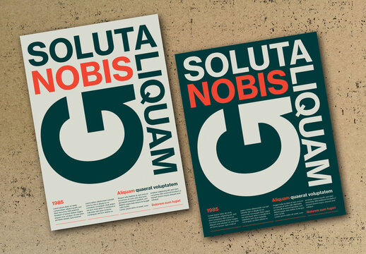 Modern Typography Swiss Style Poster Layout