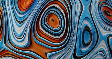 Fototapeta na wymiar Colorfull dynamic abstract twisted shape. 3d render vawe, spiral. Computer generated geometric illustration