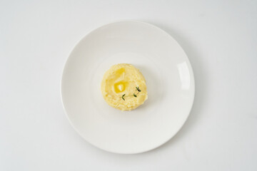 fried eggs on a plate