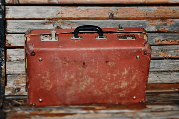old abandoned suitcase