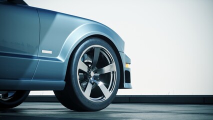 Obraz na płótnie Canvas 3D car model