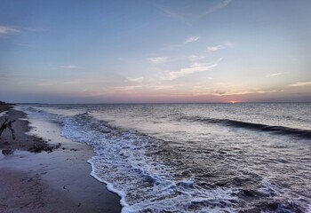 sunset on the beach