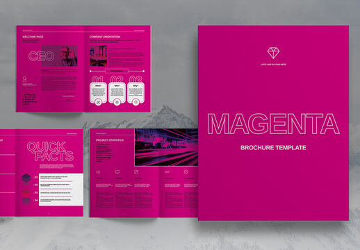 Magenta Business Brochure Layout