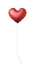 Fototapeta na wymiar Isolated heart-shaped Saint Valentines ballon for love communication concept