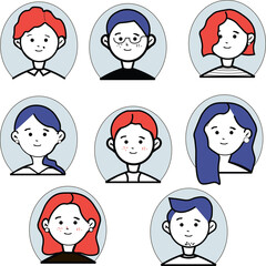person icon set