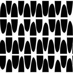 Abstract black and white seamless pattern