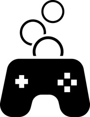 Obraz premium Isolated icon of a video game controller and money. Concept of monetization and payment for video games. 