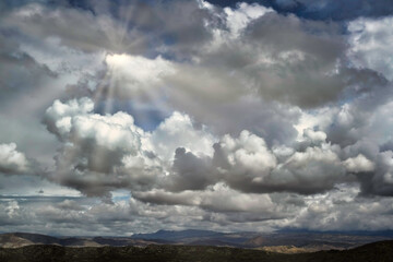 Dramatic Clouds with Sun Rays